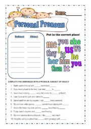 Personal Pronoun