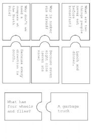 English Worksheet: Puzzle: Riddles