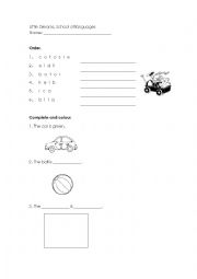 English Worksheet: Toys 