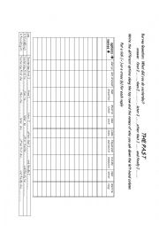 English Worksheet: class survey.the past 1