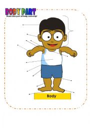 English Worksheet: Part of Body