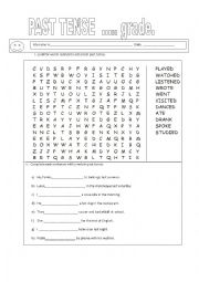 English Worksheet: PAST SIMPLE TEST