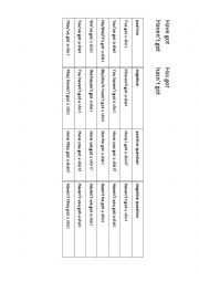 English Worksheet: Have got, has got