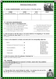 Worksheet on Rosa Parks tv film