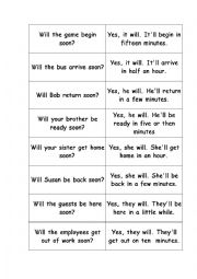 English Worksheet: Will the game begin soon