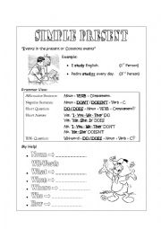 English Worksheet: Simple Present - Presentation