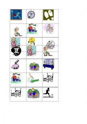 English Worksheet: Bingo game  - purpose ( to infinitive and so that )