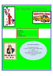 English Worksheet: Notebook front page