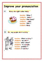 English Worksheet: sounds ei and [shirt] improve your pronunciation