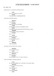 English Worksheet: Little Miss Sunshine Script/screenplay 