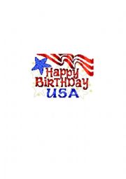 English Worksheet: Happy Birthday America!