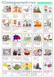 English Worksheet: the comparative