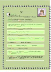English Worksheet: exercise-to be verb