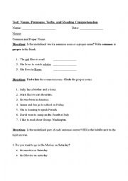 English Worksheet: Test