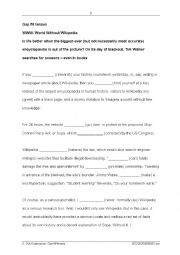 English Worksheet: gap fill tenses