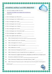 English Worksheet: world water records