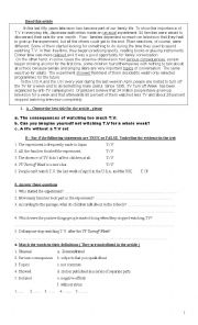 English Worksheet: Test 6th year