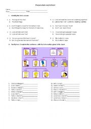 English Worksheet: POSSESIVE WORKSHEET