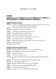 English Worksheet: The Emperors New Clothes (Play)
