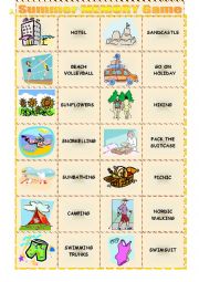 Summer Memory Game