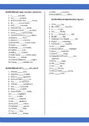 English Worksheet: Put the Correct form of  the verb 