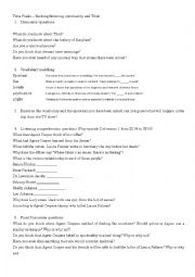 English Worksheet: TV lesson based on the second episode of Twin Peaks