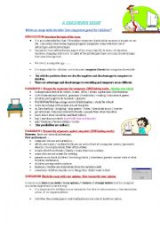 English Worksheet: DISCURSIVE ESSAY
