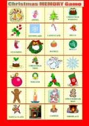 English Worksheet: Christmas Memory