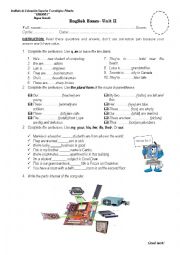 English Worksheet: ENGLISH EXAM