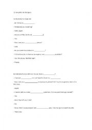 English Worksheet: Airport Dialogue
