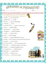 GERUNDS and INFINITIVES (editable)