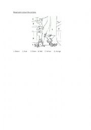 English Worksheet: Colours
