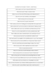 English Worksheet: Conversation conditionals