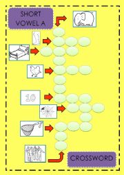 CROSSWORD SHORT VOWEL E SOUND