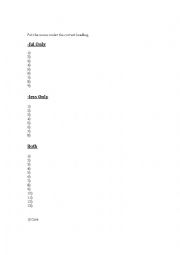 English Worksheet: -less -ful endings worksheet