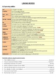 Linking Words - Expressing Addition