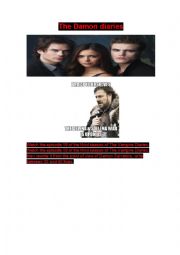 English Worksheet: The Damon diary