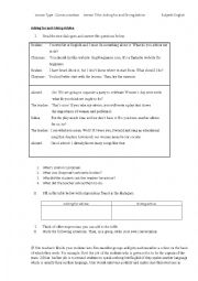 English Worksheet: asking for and giving advice