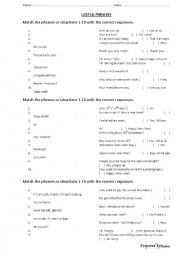 English Worksheet: usful phrases