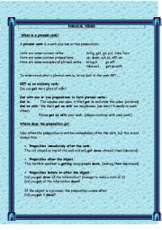 English Worksheet: Phrasal Verbs