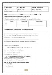 English Worksheet: bac blanc 2013