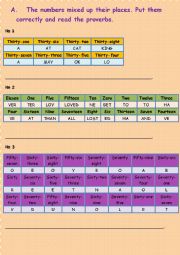 English Worksheet: Proverbs and riddles