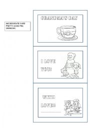 English Worksheet: GRANDMA DAY