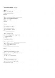 English Worksheet: I Still Havent Found (present perfect and looking for/find)
