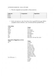 English Worksheet: 