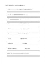 English Worksheet: present simple, present continuous or be going to