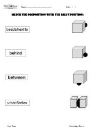 prepositions worksheet 