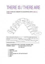 English Worksheet: THERE IS - THERE ARE