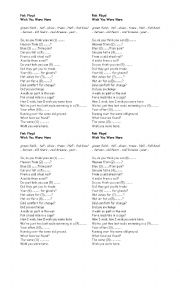 English Worksheet: wish you were here - Pink Floyd