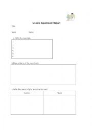 Science Expeiment Report